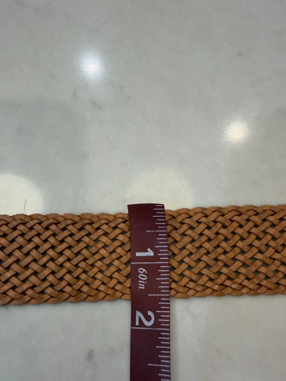 J. Crew Braided Leather Double-Ring Belt in Tan - Picture 5 of 5